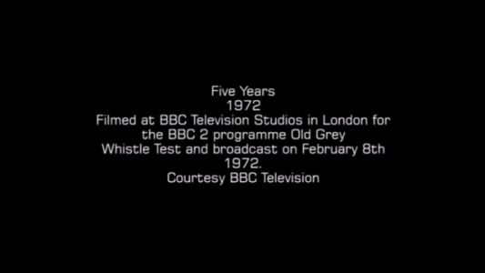 David Bowie - Five Years