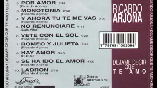 Ricardo Arjona - Monotonía