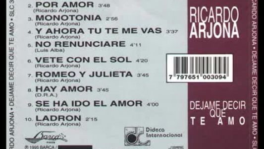 Ricardo Arjona - No renunciaré